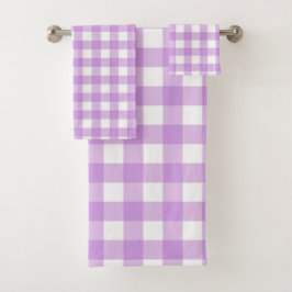Classic En vichy Vérifier Plaid Motif Lilac