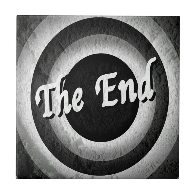 Classic End Credits - B&W Fliese (Vorderseite)