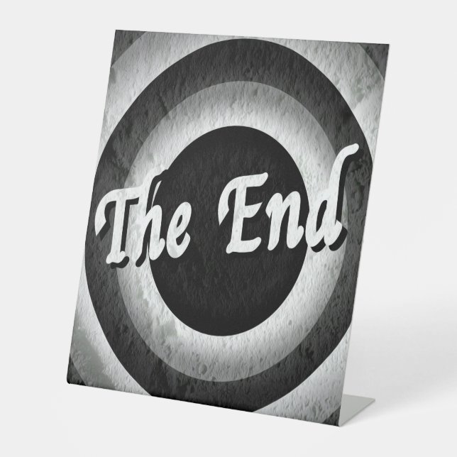Classic End Credits - B&W Sockelschild (Vorderseite)