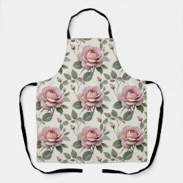 Classic English Roses In Soft Shades Of Pink  Schürze