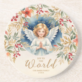 Classic Exquisite Christmas Victorian Angel Xmas Getränkeuntersetzer