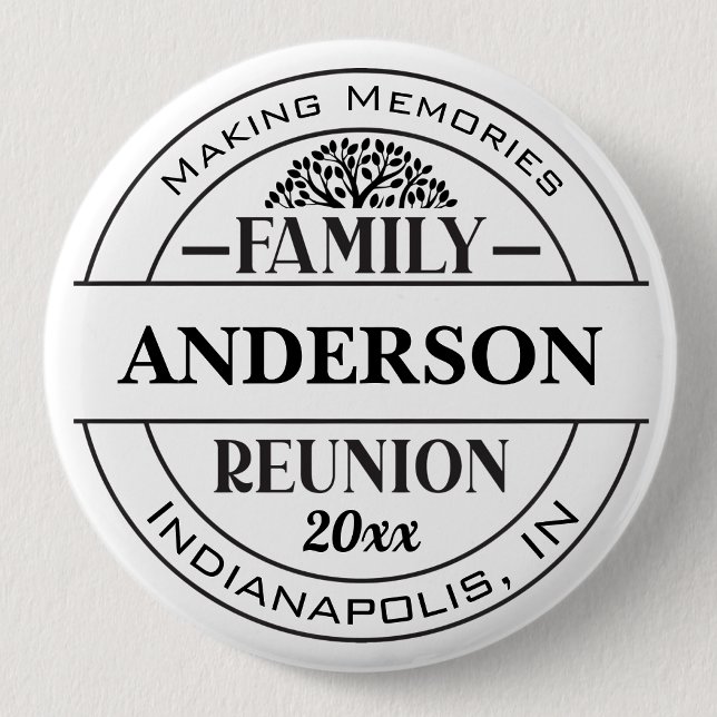 Classic Family Reunion Button Custom Text Badge (Von Creator hochgeladen)