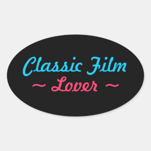 CLASSIC FILM-Aufkleber (4) Ovaler Aufkleber