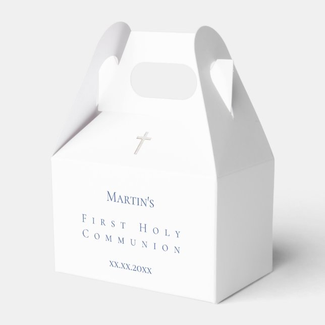 Classic First Holy Communion Favor Box Geschenkschachtel (Vorderseite)