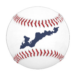 Classic Fishers Island Logo Baseball - Blau