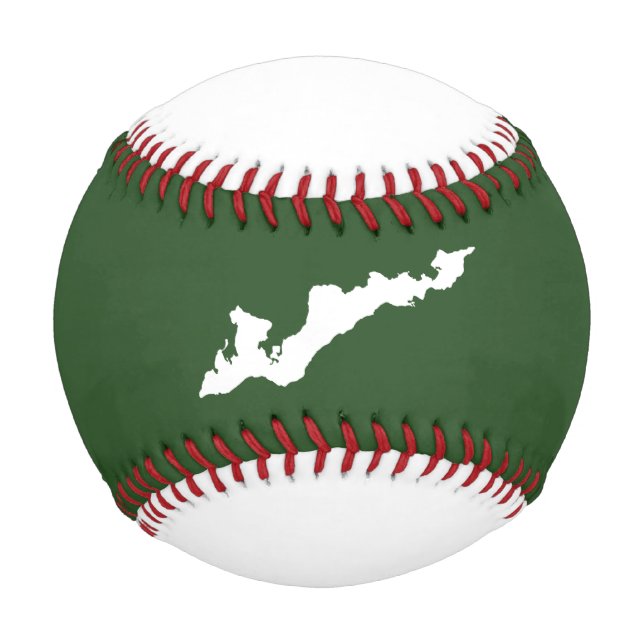 Classic Fishers Island Logo Baseball - weiß/grün (Vorderseite)