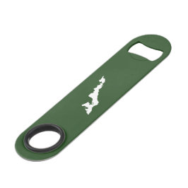 Classic Fishers Island Logo Bottle Opener - Green Speedflaschenöffner
