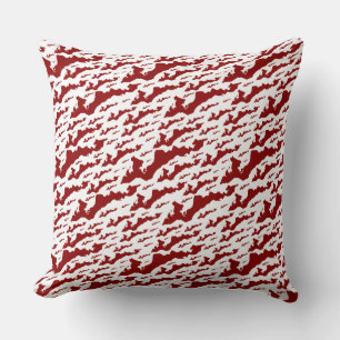 Classic Fishers Island Logo Coussin - Rouge