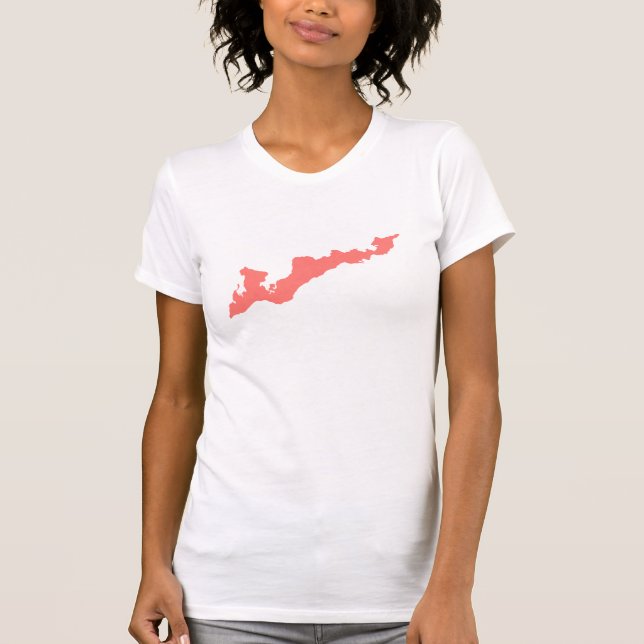 Classic Fishers Island Logo-Shirt - Rosa T-Shirt (Vorderseite)