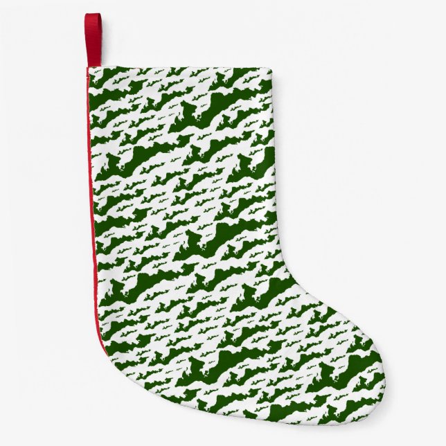 Classic Fishers Island Logo Weihnachten Strumpf Kleiner Weihnachtsstrumpf (Vorderseite)