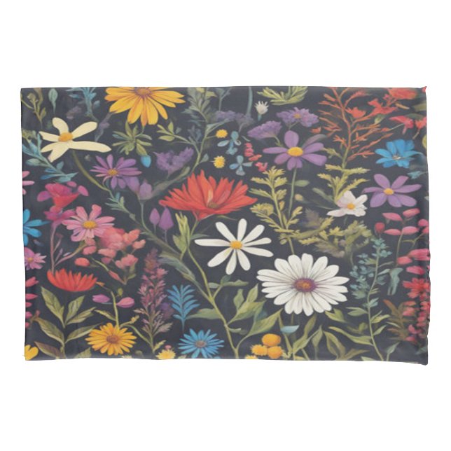 Classic Floral #088 - Pillowcase Kissenbezug (Vorderseite-Links)