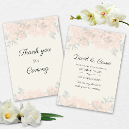 Classic Floral Wedding Invitation Einladung