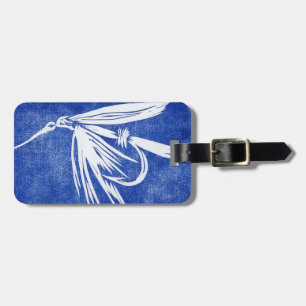 Classic Fly Blue Fet Fly Luggage Tag Gepäckanhänger