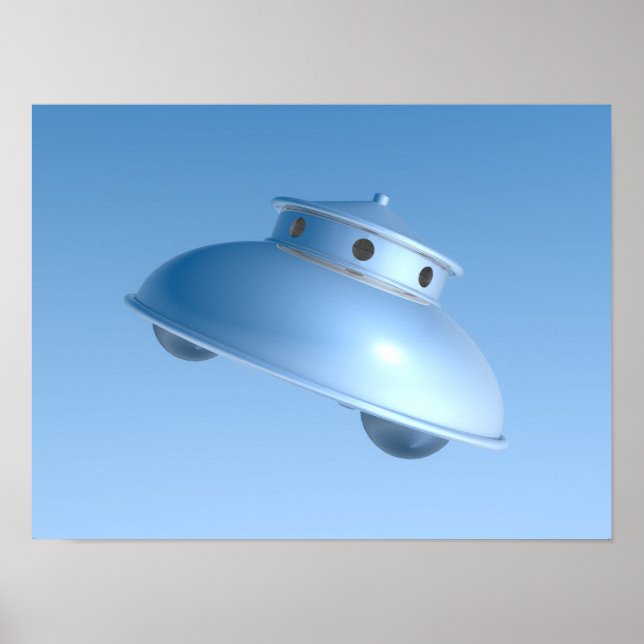 Classic Flying Saucer Poster (Vorne)