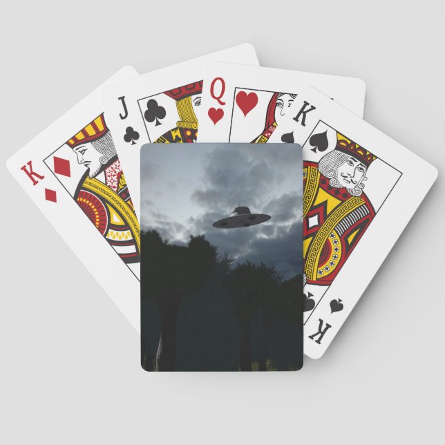 Classic Flying Saucer Spielkarten (Rückseite)