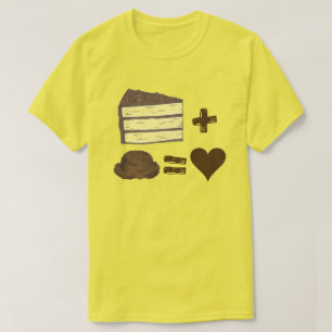 Classic Food Pairing Cake + Ice Cream = Liebe Herz T-Shirt