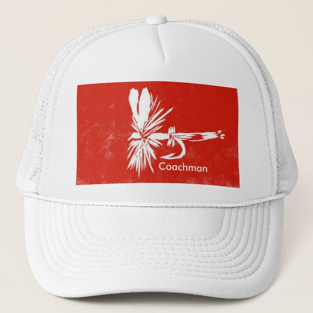 Classic Foreut Fly Hat "Royal Coachman in Red" Truckerkappe (Vorderseite)