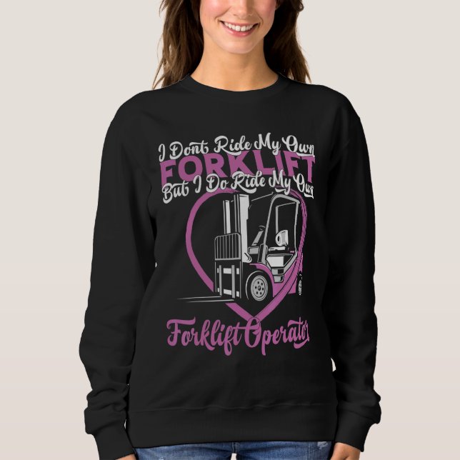 Classic Forklifter Cool Construction Worker Forkli Sweatshirt (Vorderseite)