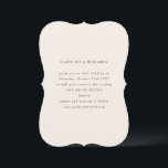 Classic formale Elfenbein Ecru Einzigartige Form H Einladung<br><div class="desc">Classic formale Elfenbeinküche einzigartig Form Einladung Hochzeit</div>