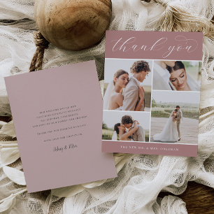 Classic Four Hochzeitswohnung für mehrere Fotos Dankeskarte