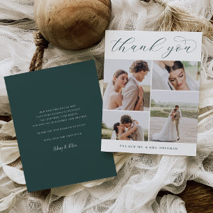 Classic Four Hochzeitswohnung für mehrere Fotos Dankeskarte
