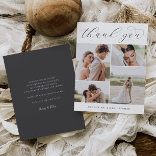 Classic Four Hochzeitswohnung für mehrere Fotos Dankeskarte