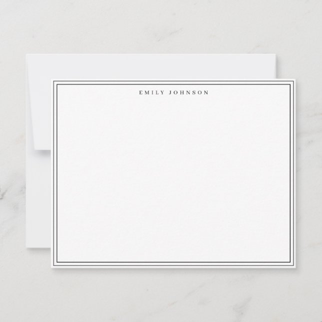 Classic Frame Note Card Einladung (Vorderseite)