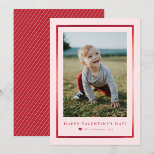 Classic Frame Portrait Foto Valentine's Day Card Mitteilungskarte