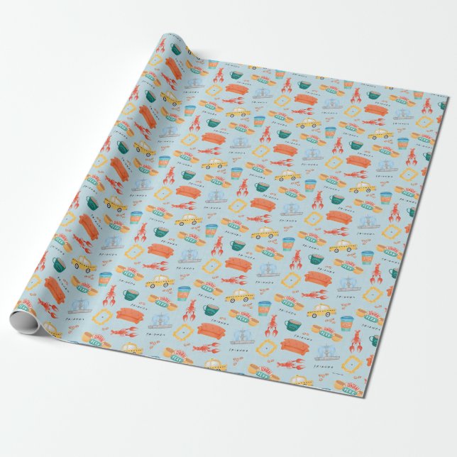 Classic FRIENDS™ Icons Pattern Geschenkpapier (Ungerollt)