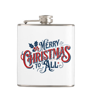 Classic Frohe Weihnachten für alle - Feiertag A Flachmann