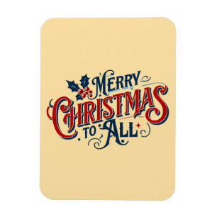 Classic Frohe Weihnachten für alle - Feiertag A Magnet