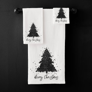 Classic Frohe Weihnachten   Großartiger, muffiger  Badhandtuch Set