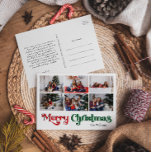 Classic Frohe Weihnachten Jahr in Review 6 Foto<br><div class="desc">Feiern Sie die Saison mit diesem einzigartigen, klassischen Frohen Weihnachtsjahr in Rezension 6 Foto Ferien Postkarte mit einer Touch von Vintagem Charme. Das minimalistische Design präsentiert eine elegante Rot-Grün-Farbpalette, die den gemütlichen Geist des Winters widerspiegelt. Seine moderne und lustige Anziehungskraft, gepaart mit der traditionellen Formulierung, schafft ein perfektes Gleichgewicht zwischen...</div>