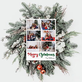 Classic Frohe Weihnachten Vertikal Sechs Foto
