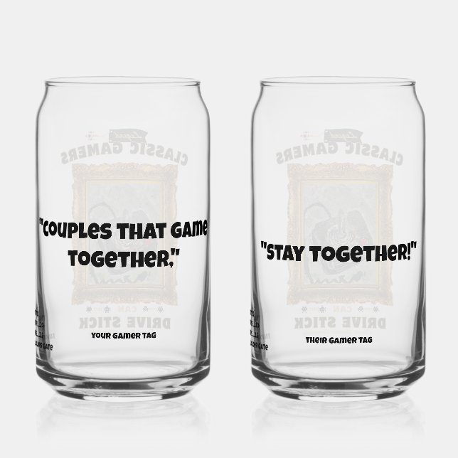 Classic Gamers Groovy Vision Couples Set Dosenglas (Rückseite)