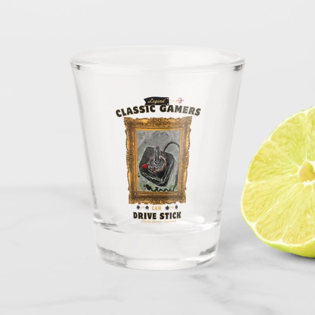 Classic Gamers Groovy Vision Schnapsglas (Vorderseite)