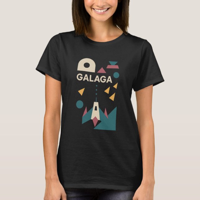 Classic Gaming Galaga Style Damen T-Shirt (Vorderseite)
