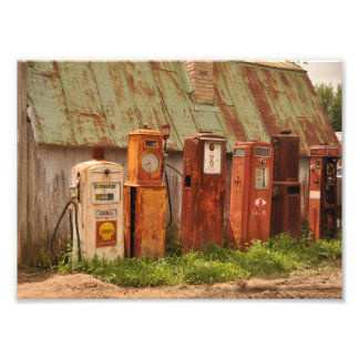 Classic-Gaspumpen Fotodruck