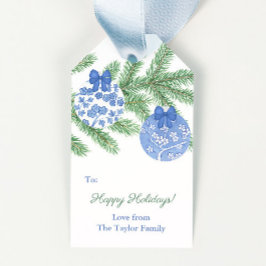 Classic Ginger Jar Ornaments Happy Holidays Geschenkanhänger