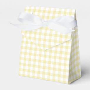 Classic Gingham Butter Yellow Geschenkschachtel