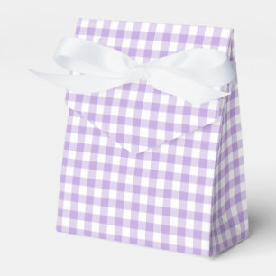 Classic Gingham Soft Lavender Geschenkschachtel