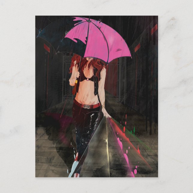 Classic Girl Postkarte (Vorderseite)