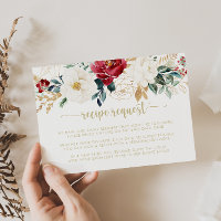 Classic Gold Burgundy Wedding Recipe Anfrage