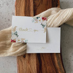 Classic Gold Burgundy White Floral Flat Wedding Dankeskarte<br><div class="desc">Diese klassische goldbordeauxfarbene, weiße, florale Hochzeit danke Ihnen Karte ist perfekt für eine rustikale Hochzeit. Die Blume sind in den Farben Weiß, Bordeaux und Gold gehalten, Beeren mit grünem Blattwerk in eleganten Bouquets. Personalisieren Sie die Innenseite der Karte mit Ihren Namen, und eine Dankeschön-Nachricht. Oder, verlass den Dankeschön-Abschnitt leer und...</div>