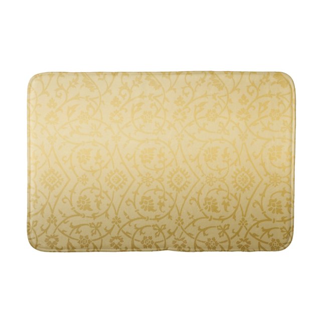 Classic Gold Damask Design Badematte (Vorderseite)