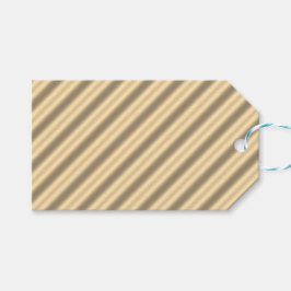 Classic Gold Diagonal Stripe Geschenkmarke Geschenkanhänger