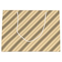 Classic Gold Diagonal Stripe Geschenktasche