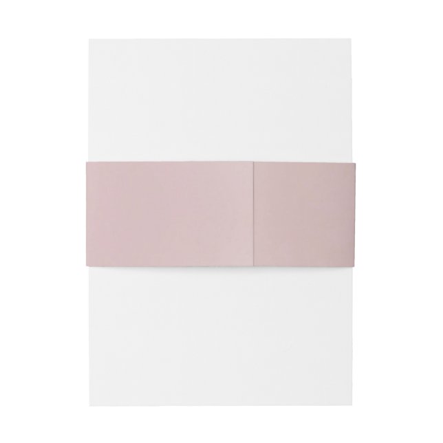 Classic Gold Dusty Rose Pink Monogram Wedding Einladungsbanderole (Rückseitenbeispiel)