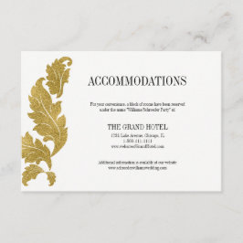 Classic Gold Wappen Hochzeitskarte Begleitkarte