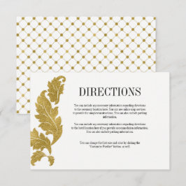 Classic Gold Wappen Wedding Directors Card Einladung